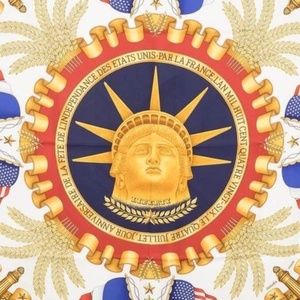 Hermes Statue of Liberty Commemorative Issue Scarf